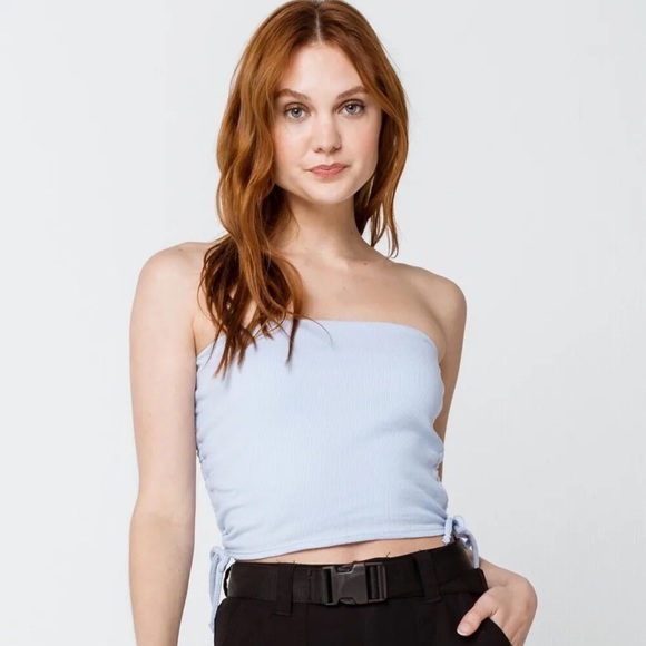 Sky & Sparrow Baby Blue Tube Top Size Medium - Picture 5 of 7